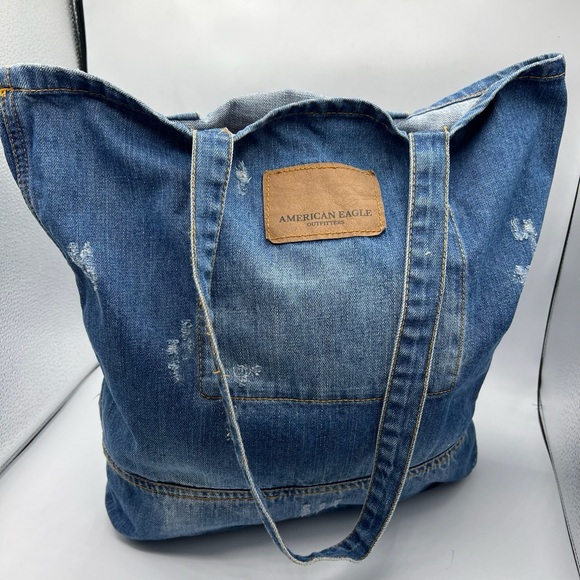 American Eagle Outfitters Blue Denim Tote Bag - Picture 8 of 11